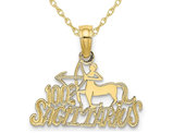 10K Yellow Gold 100% SAGITARIUS Charm Zodiac Astrology Pendant Necklace with Chain